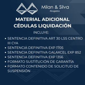MATERIAL ADICIONAL CÉDULAS LIQUIDACIÓN