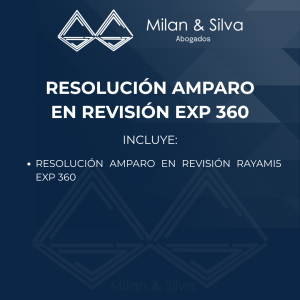 RESOLUCIÓN AMPARO EN REVISIÓN EXP 360