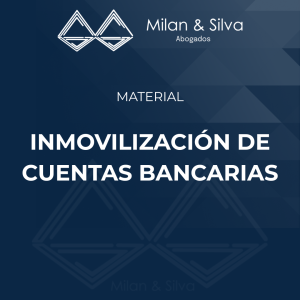 INMOVILIZACIÓN DE CUENTAS BANCARIAS