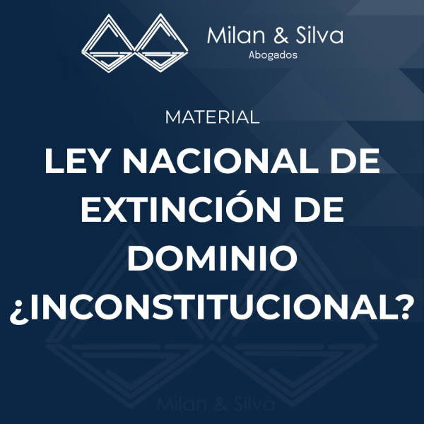 LEY NACIONAL DE EXTINCIÓN DE DOMINIO ¿INCONSTITUCIONAL?