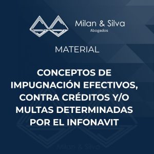 CONCEPTOS DE IMPUGNACIÓN EFECTIVOS, CONTRA CRÉDITOS Y/O MULTAS DETERMINADAS POR EL INFONAVIT